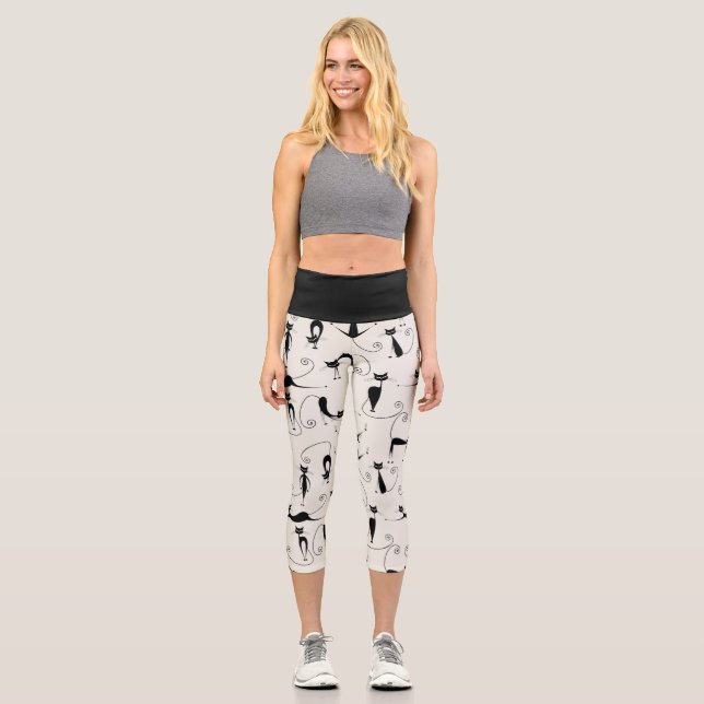 Cat Mom Capri Leggings (Anverso)