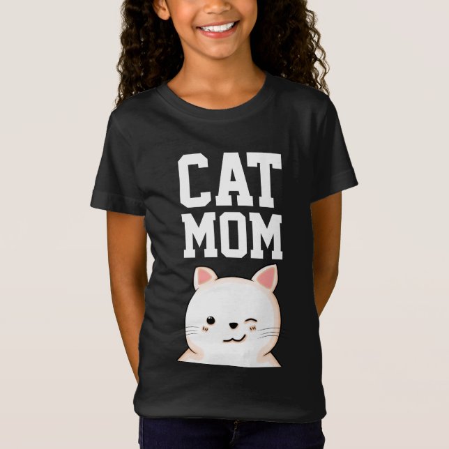 CAT MOM CHICAS Camisetas de mujeres (Anverso)
