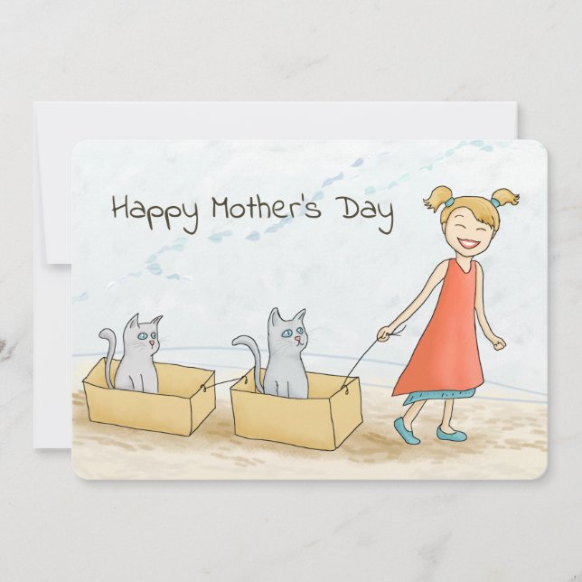 Cat Mom Feliz Día de la Madre (Anverso)