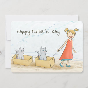 Cat Mom Feliz Día de la Madre