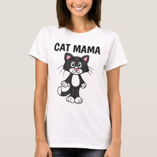 CAT MOM, (MAMA) Camisetas de gato para damas diver