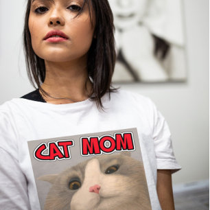 CAT MOM MUJERES DE LA CAMISETA T-SHIRT