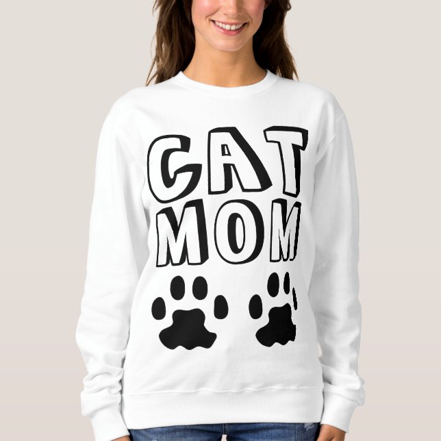 CAT MOM PAW IMPRESIONA camisetas (Anverso)