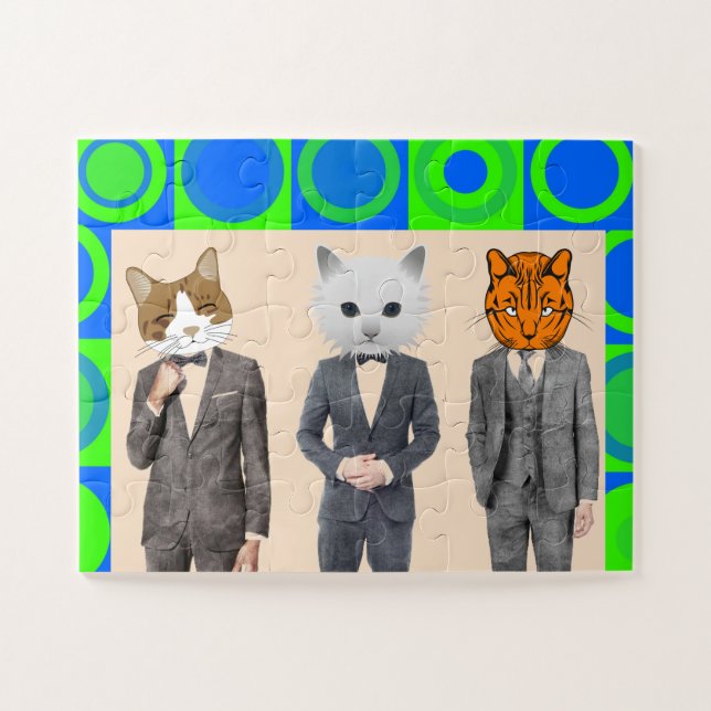 CAT PERSONAS EN JIGSAW PUZZLE DIVERTIDOS (Horizontal)