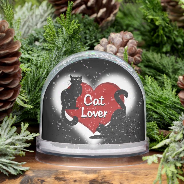 Cat Snow Globe Personalized Cat Lover Snow Globe (Invierno)