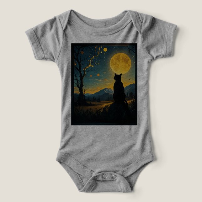 Cat Starry Night Van Gogh Cat For Cat Lover Cat Mo (Diseño delantero )