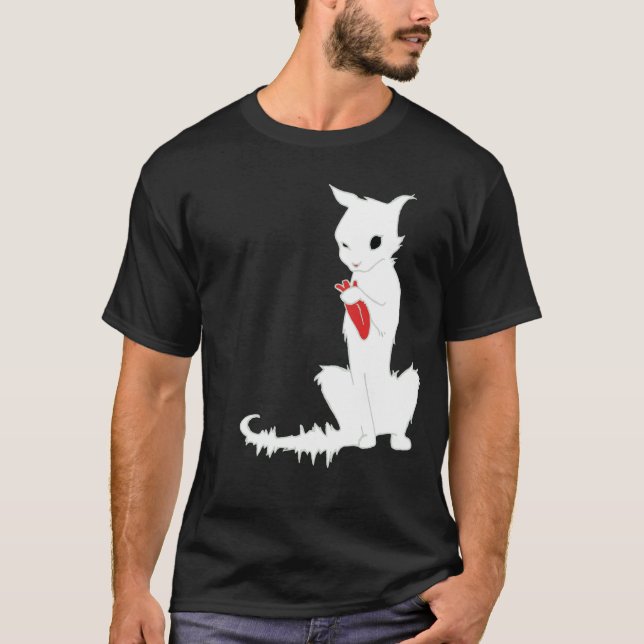 CAT TOMÓ TU Camiseta LENGUA BLANCA (Anverso)