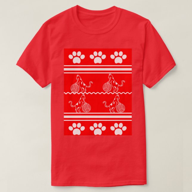 Cat Ugly Christmas Sweater  (Diseño del anverso)