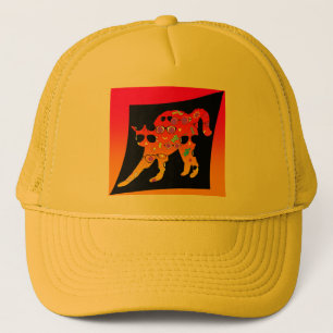 CAT USANDO GAFAS Sombrero Camionero