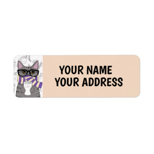 CAT WINTER SCARF CAFÉ CAT RETURN ETIQUETAS DE DIRE