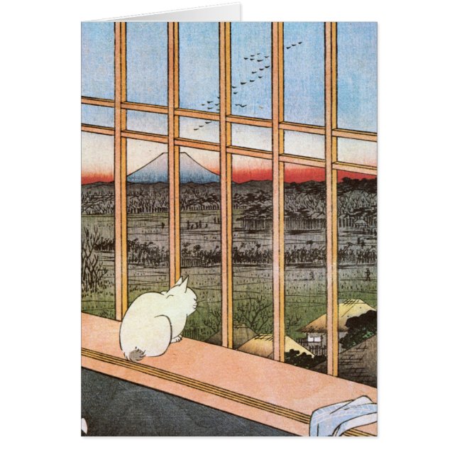 Cat y Monte Fuji, Hiroshige (Frente)