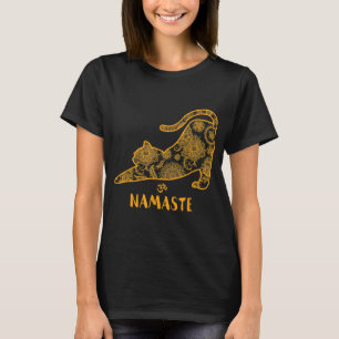 Cat Yoga Namaste OM - Graciosa Camiseta de regalo 