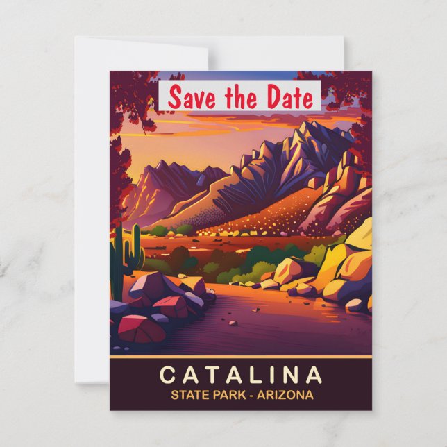 Catalina, Arizona, Tarjeta Postal de Viaje,  (Anverso)