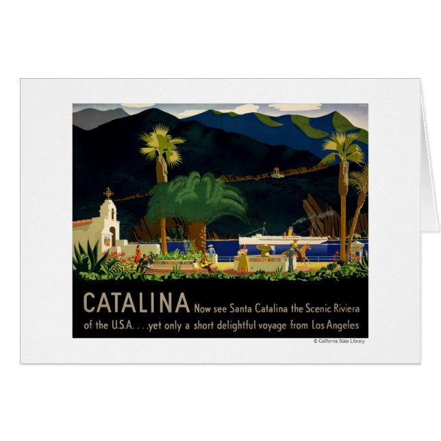 Catalina por Otis Shepard, C. 1935. (Anverso (Horizontal))
