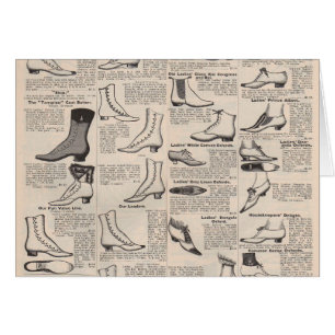 Catálogo de zapatos de mujeres de la época - Moda