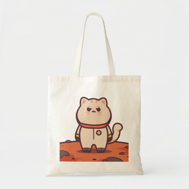 Catarata cósmica: Bolsa de Tote para gato astronau (Frente)