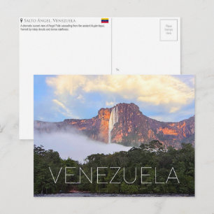 Cataratas Ángel, Postal de viaje de Venezuela