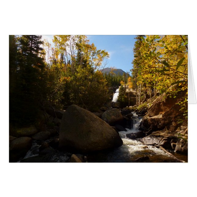 Cataratas de Alberta en otoño en montañas rocosas (Anverso (Horizontal))