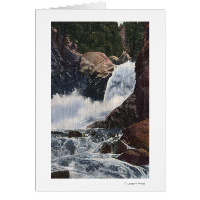 Cataratas de Boulder en el cañón de Boulder, vista (Frente)