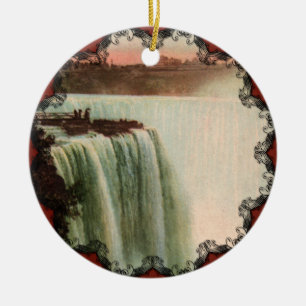 Cataratas de herradura en el ornamento del Niágara