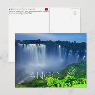 Cataratas de Kalandula, postal de viaje de Angola
