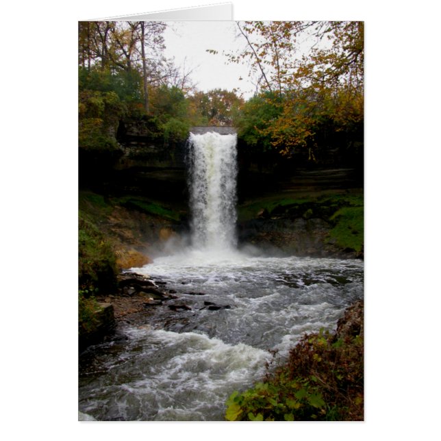 Cataratas de Minnehaha en otoño (Frente)