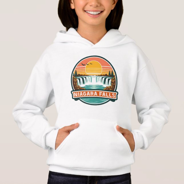 cataratas del niágara canadá diseño retro (Anverso)