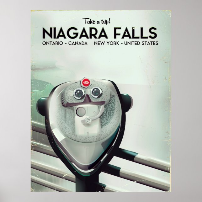 Cataratas del Niágara - EE. UU. - Canadá Póster de (Frente)