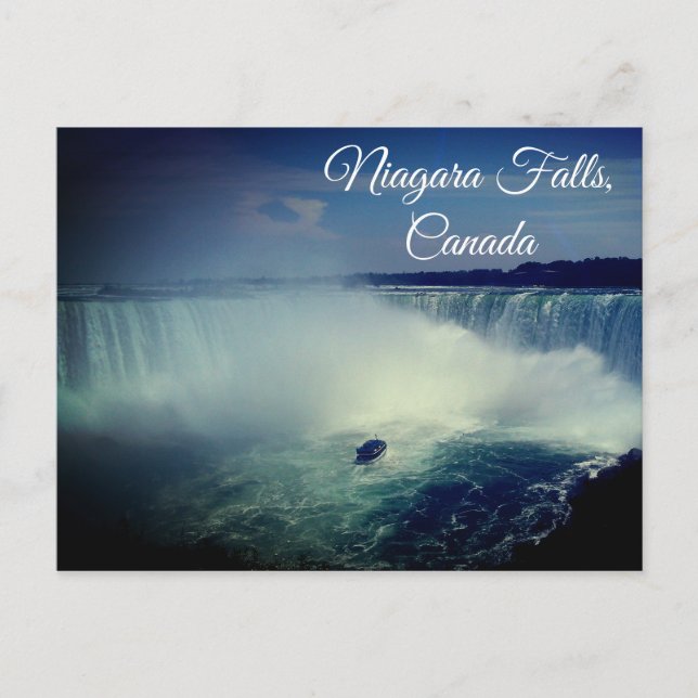 Cataratas del Niágara, Tarjeta Postal de Canadá (Anverso)