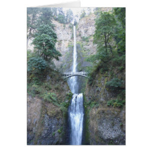 Cataratas Multnomah - Tarjeta en blanco