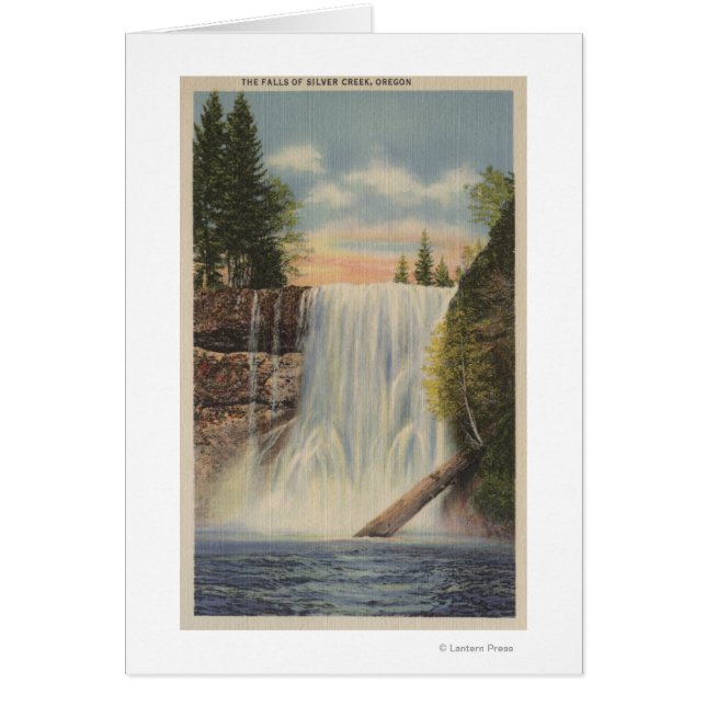 Cataratas plateadas en Creek plateado, vista de Or (Frente)