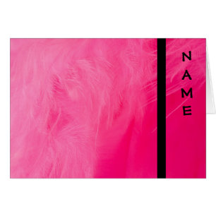 Catástrofes de notas de plumas rosadas calientes