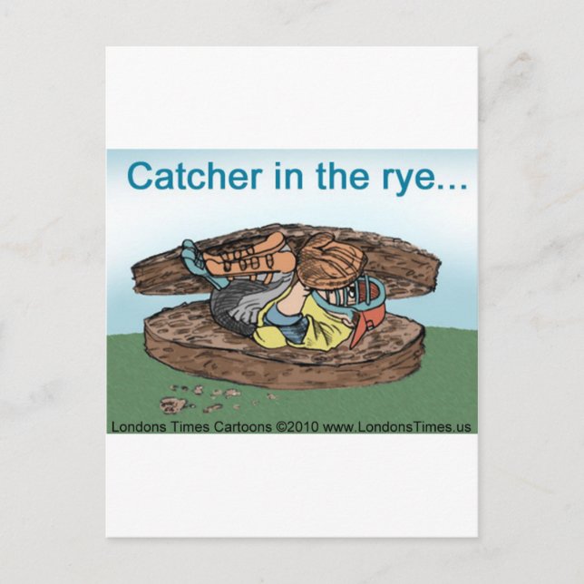Catcher In Rye Bread Funny Tees Mugs Tarjetas y Re (Anverso)