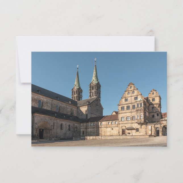 Catedral de Bamberg, tarjeta de Alemania (Anverso)