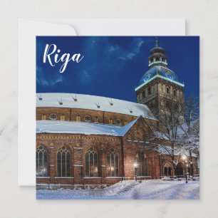 Catedral de Domo en la plaza Dome en Riga, Letonia