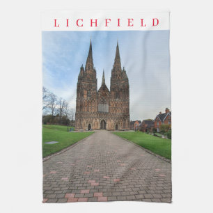 Catedral de Lichfield con toalla de té