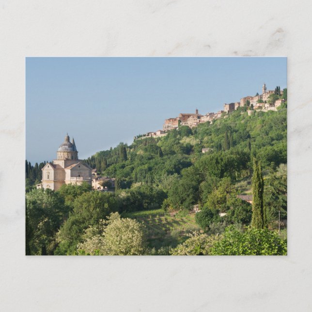 Catedral de Montepulciano y postal de la ciudad (Anverso)