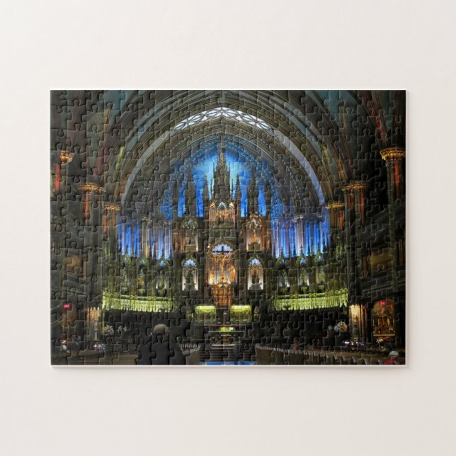 Catedral de Notre Dame de Montreal Rompecabezas Al (Horizontal)