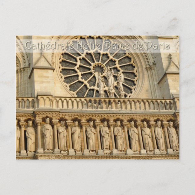 Catedral de Notre-Dame - París, postal (Anverso)