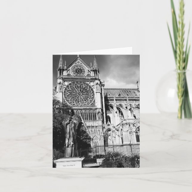 Catedral de Notre Dame, tarjeta de nota del (Anverso)