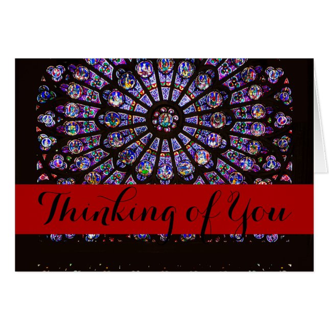 Catedral de Notre Dame Ventana Rosa de París (Anverso (Horizontal))
