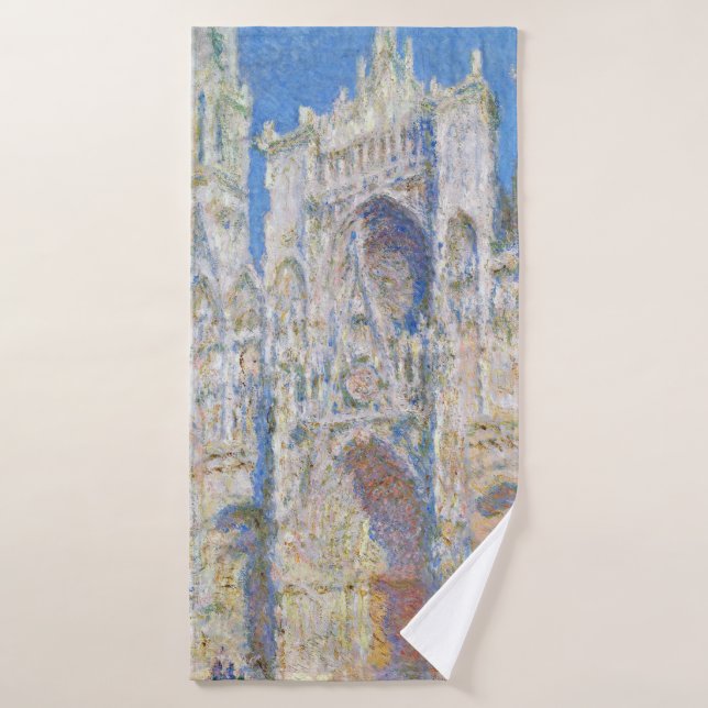 Catedral de Rouen (luz del sol), Monet (Toalla de baño)