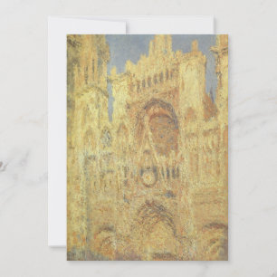 Catedral de Rouen, puesta de sol por Claude Monet