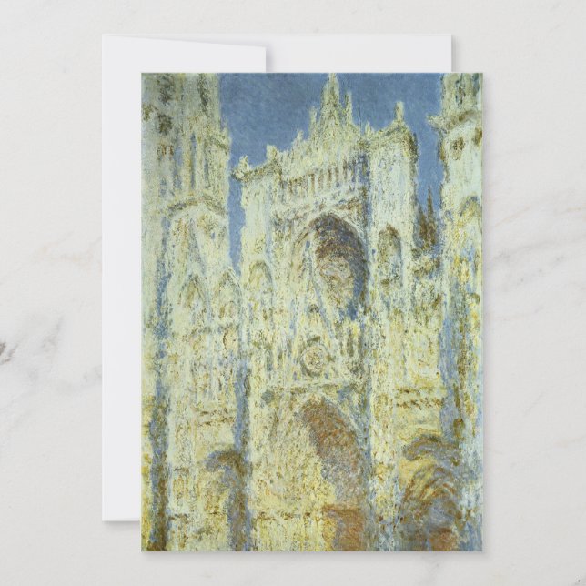 Catedral de Ruán Fachada Oeste Luz del Sol, Claude (Anverso)