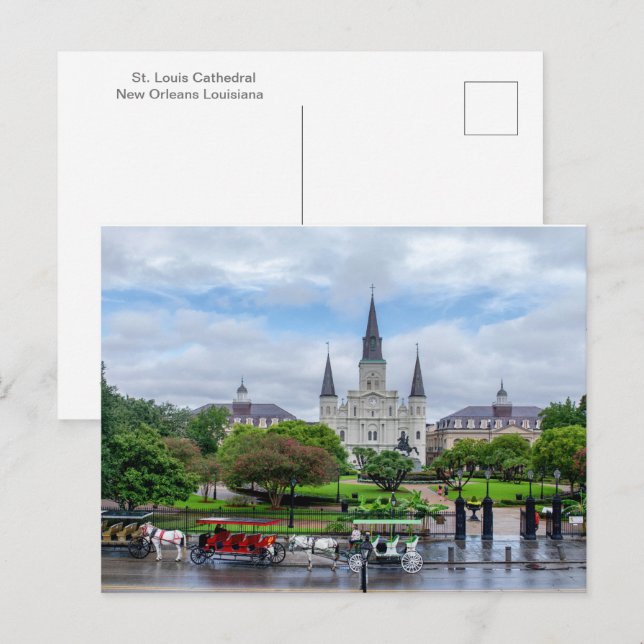 Catedral de San Luis, postal del Parque de la Arti (Anverso / Reverso)