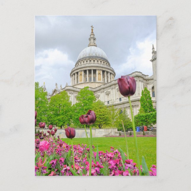 Catedral de San Pablo Londres, postal del Reino Un (Anverso)