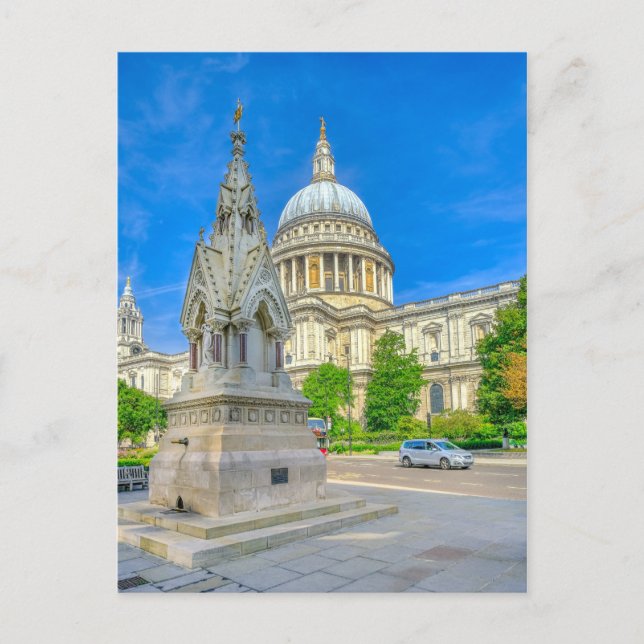 Catedral de San Pablo Londres, postal del Reino Un (Anverso)