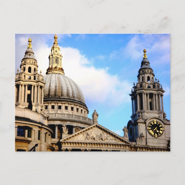 Catedral de San Pablo, Londres, Tarjeta postal (Anverso)