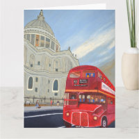 Catedral de San Pablo y tarjeta de autobús de Lond