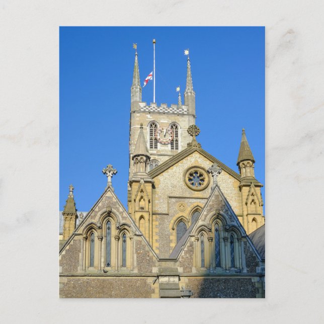 Catedral de Southwark, postal de Londres Reino Uni (Anverso)